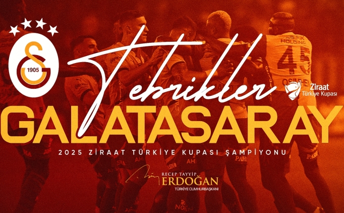 Cumhurba�kan� Erdo�an'dan Galatasaray'a tebrik!