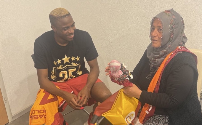 Neslihan teyze ile Victor Osimhen bulu�tu