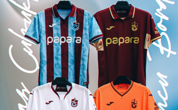 Trabzonspor'da yeni sezon formalar� yar�n sat��a sunulacak
