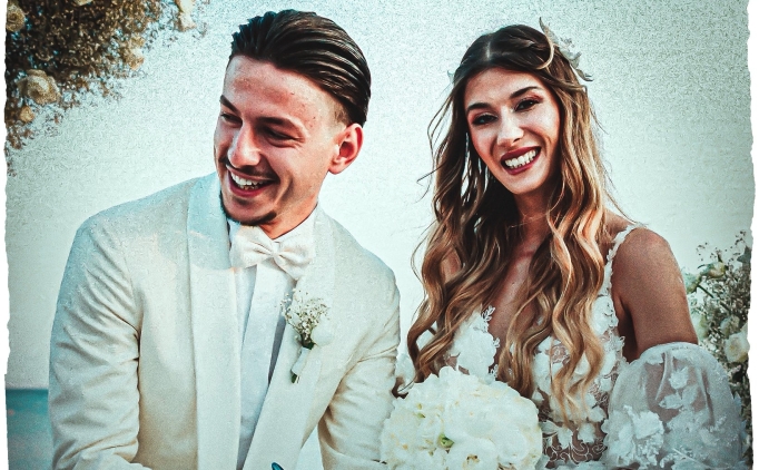 Trabzonsporlu futbolcu Enis Destan evlendi