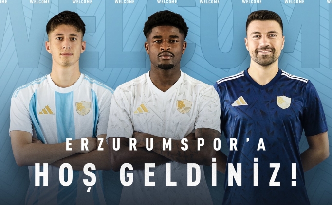 Erzurumspor'dan 3 yeni transfer!