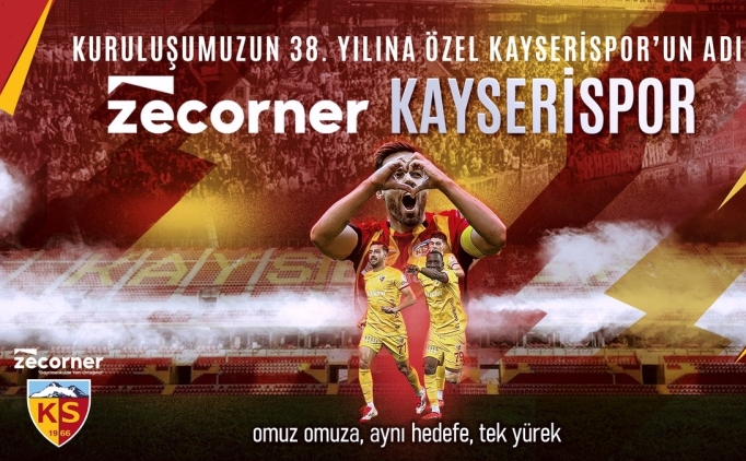 Kayserispor'a yeni isim sponsoru