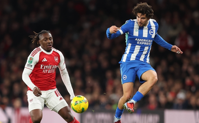 Arsenal, Brighton'� ma�lup ederek kupada tur atlad�