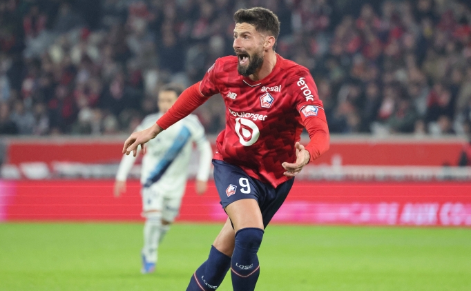 Lille, Paris FC'yi Giroud'un dublesiyle devirdi