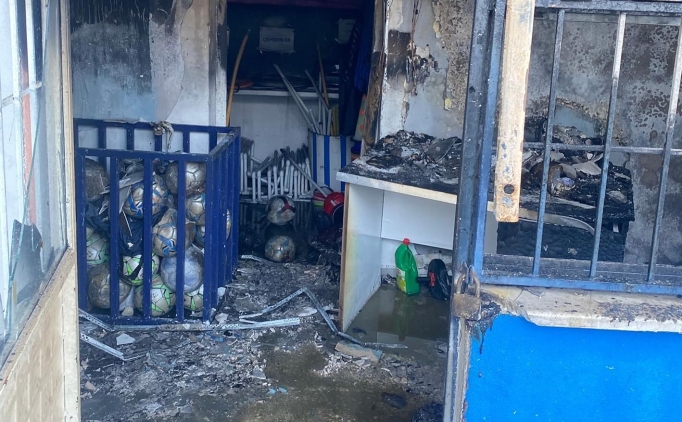 �zmirspor'un tesislerinde yang�n ��kt�