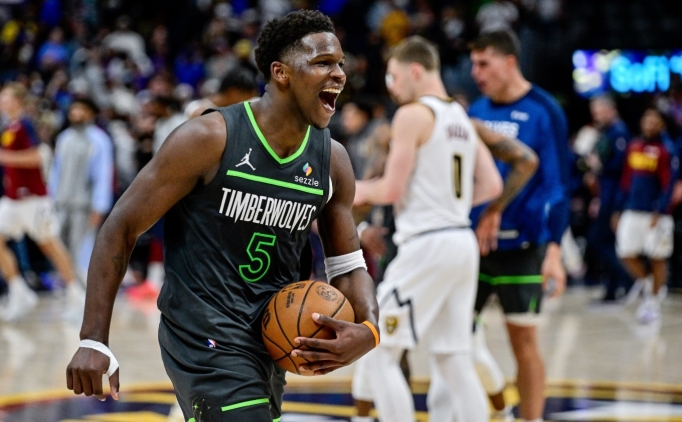 Wolves, Jokic'in 61 say�l�k performans�n� 0.1 saniye kala g�lgeledi