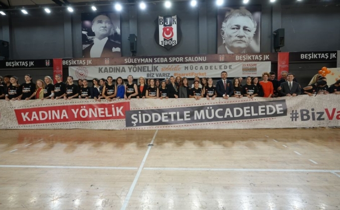 Be�ikta�'tan kad�na y�nelik �iddete kar�� etkinlik!