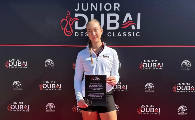 Milli golf�� Deniz Sapmaz, Dubai'de 1. oldu!