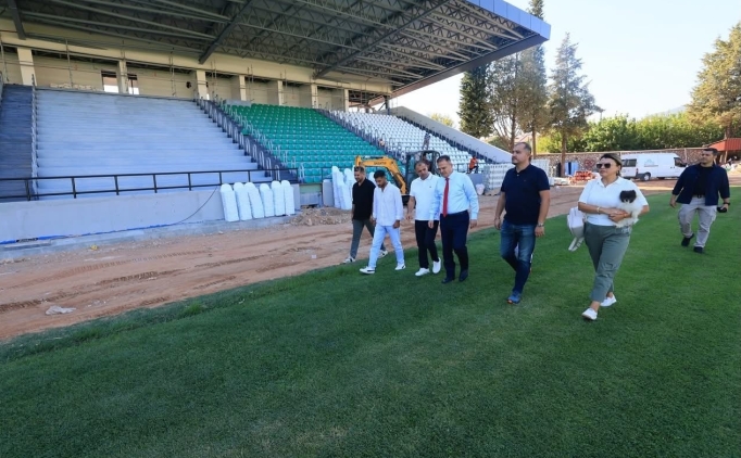 Mu�laspor'da Vali Akb�y�k stat tefti�inde