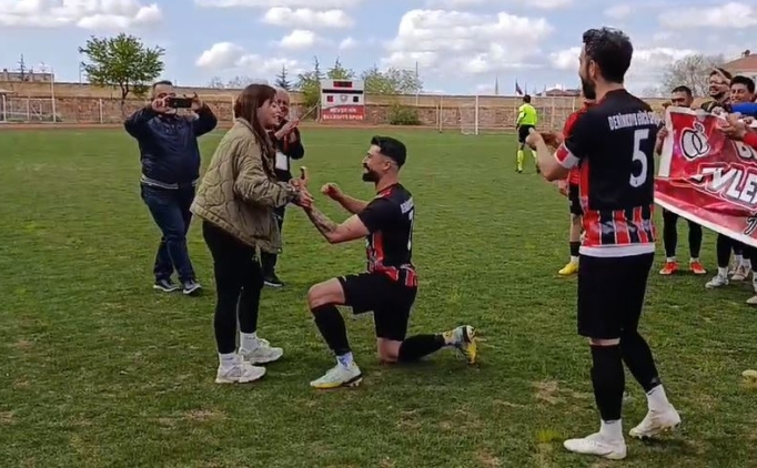 Nev�ehir'de amat�r futbolcudan �ampiyonluk ma��nda �nce evlilik teklifi