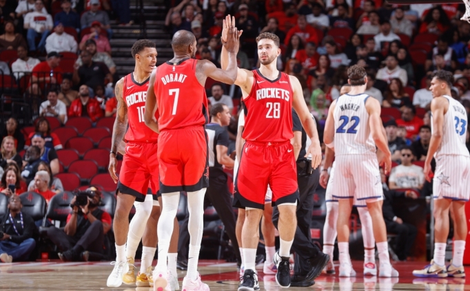 Alperen ve Durant toplam 65 say� buldu, Rockets, Magic'i uzatmada devirdi