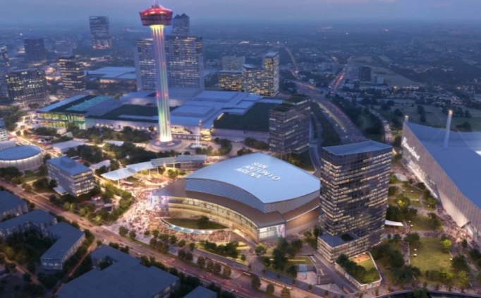 Spurs'ten San Antonio �ehir merkezine 1.3 milyar dolarl�k arena plan�