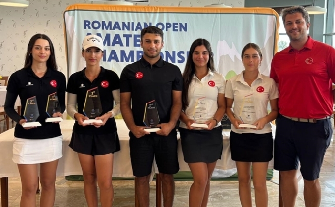 Milli golf��ler Sude Bay ve Selen Sedar, Romanya'da birinci oldu