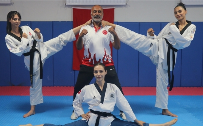 �� k�z�n� milli sporcu yapan tekvando antren�r� baba gururlu