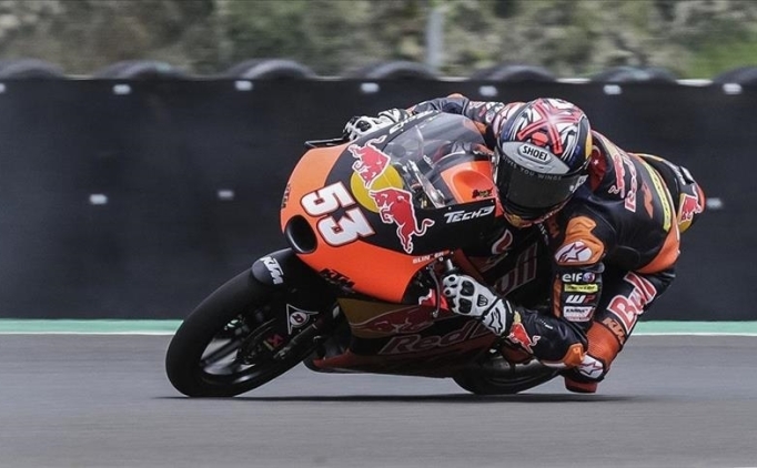 Milli motosiklet�i Deniz �nc�, Moto2 Hollanda yar���n� tamamlayamad�