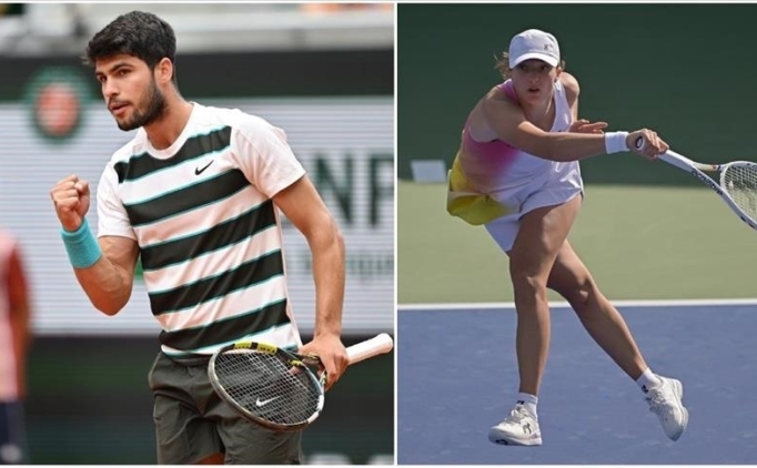 Fransa Ak'ta Carlos Alcaraz ve Iga Swiatek nc tura ykseldi