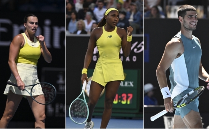 Avustralya Ak'ta Sabalenka, Gauff ve Alcaraz eyrek finalde