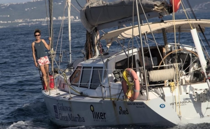 Ba�ak Mireli, Solo T�rkiye Turu'nda �anakkale Bo�az�'n� Ge�ti