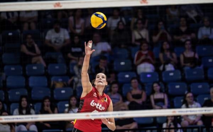 Voleybol Milletler Ligi'nde Bel�ika, G�ney Kore'yi yendi