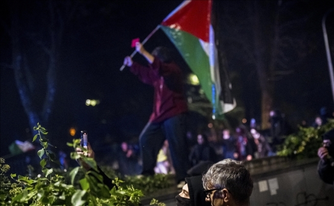 �talya-�srail ma��na y�nelik protestoda 13 ki�i yaraland�, 15 ki�i g�zalt�na al�nd�