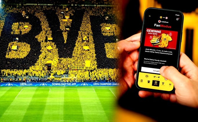 Dortmund'dan telefonunu cebine koyan taraftara �d�l!