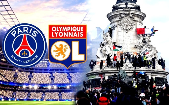 PSG-Lyon ma��na protesto engeli: Tarih de�i�ti!