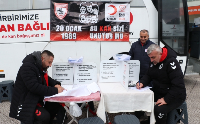 Kan ba���� yapanlara Samsunspor formas� ve ma� bileti hediye