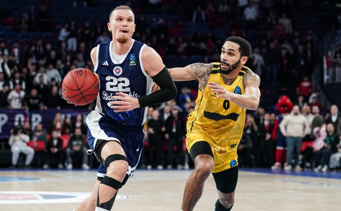 Bah�e�ehir Koleji, son saniye basketiyle Aris'i ma�lup etti