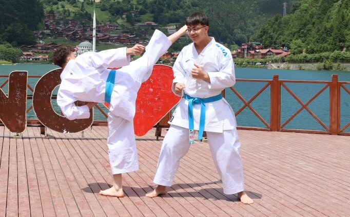 Trabzon'un turizm noktalar� spor g�sterilerine sahne oldu