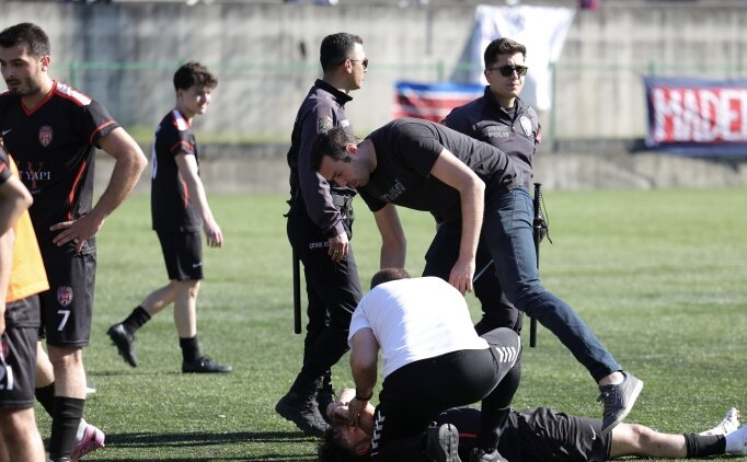 Zonguldak amat�r ligde kavga