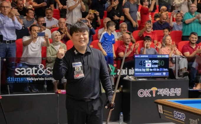 3 Bant Bilardo D�nya Kupas�'nda G�ney Koreli Cho, birinci oldu