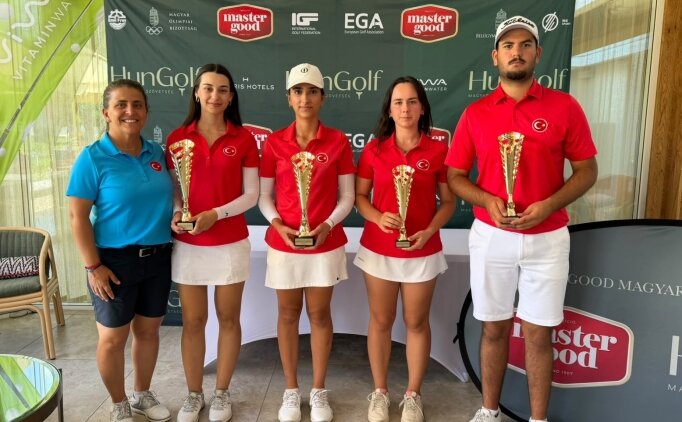 Milli golf��ler Macaristan'da 4 derece kazand�