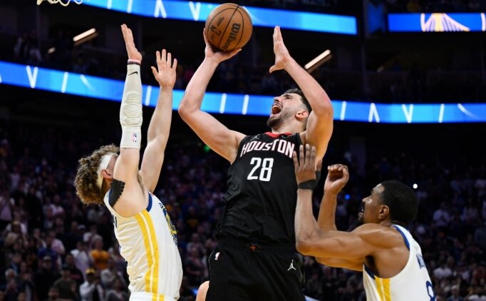 NBA'de Rockets, Alperen �eng�n'�n ma� kazand�ran basketiyle Warriors'� yendi