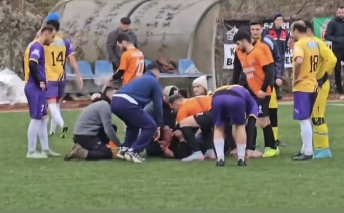 Bart�n'da amat�r ligde korkutan kaza!