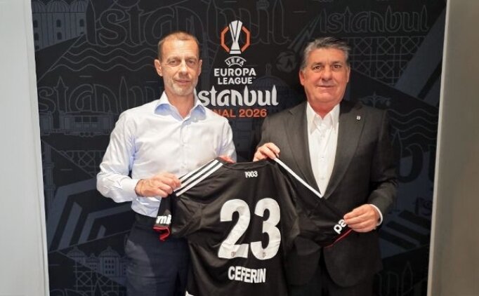Be�ikta� Ba�kan� Adal�, UEFA Ba�kan� Ceferin ile bulu�tu