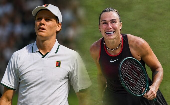 Wimbledon'da Sabalenka ve Sinner tur atlad�
