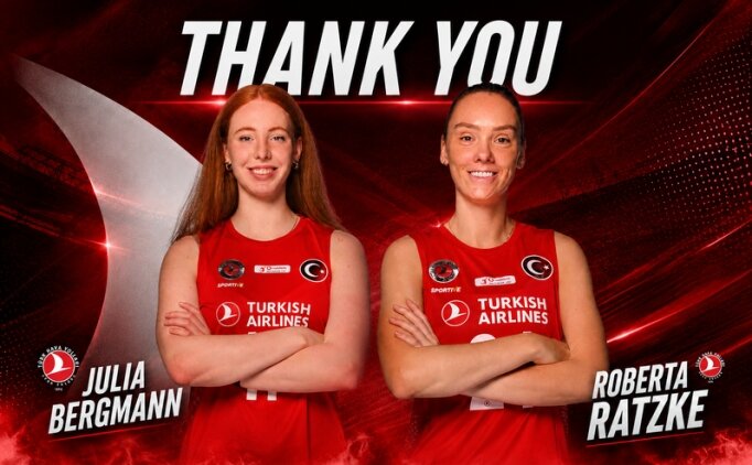 T�rk Hava Yollar� Kad�n Voleybol Tak�m�'nda iki ayr�l�k