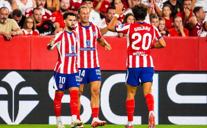 Atletico Madrid, Sevilla deplasman�nda farkl� kazand�