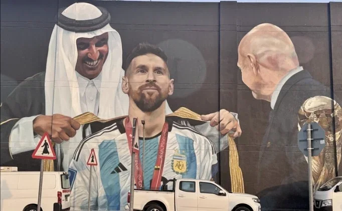 Messi'nin D�nya Kupas� zaferi Katar'da �l�ms�zle�tirildi