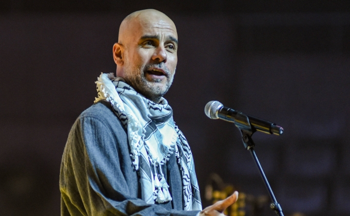 Gazze'deki ampute futbol tak�m�ndan Guardiola'ya te�ekk�r