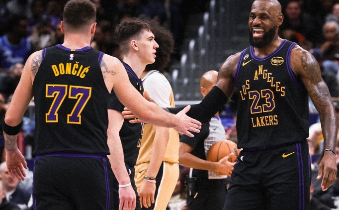 Doncic'ten triple double, Lakers farkl� kazand�