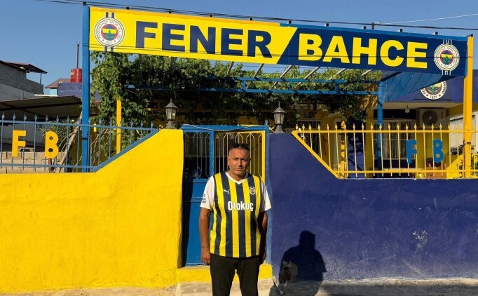 Hatayl� depremzede, Fenerbah�e sevgisiyle evini sar�-lacivert renklere boyatt�
