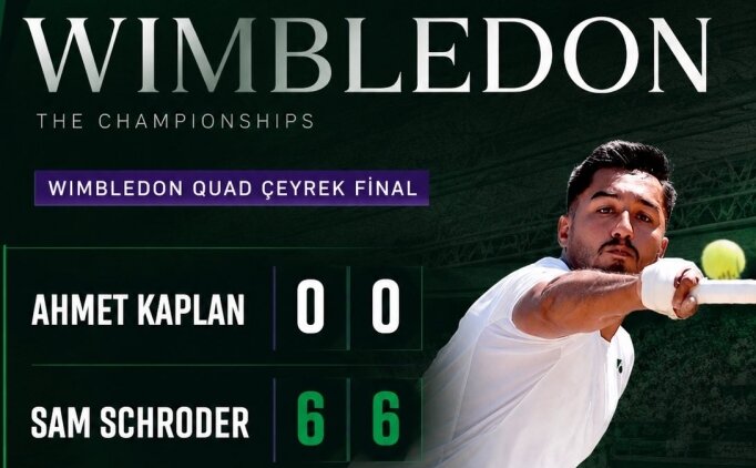 Ahmet Kaplan, Wimbledon'a ilk turda veda etti