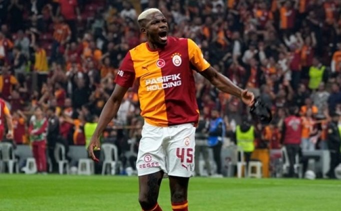 Galatasaray'da Osimhen, Fenerbah�e derbisine haz�r!