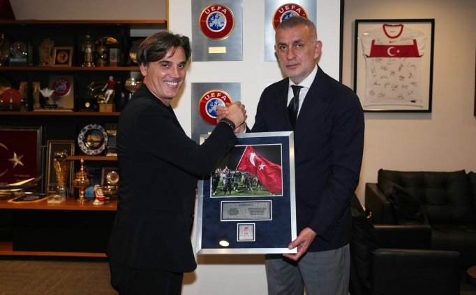 TFF Ba�kan� Hac�osmano�lu, Montella ile vedala�t�