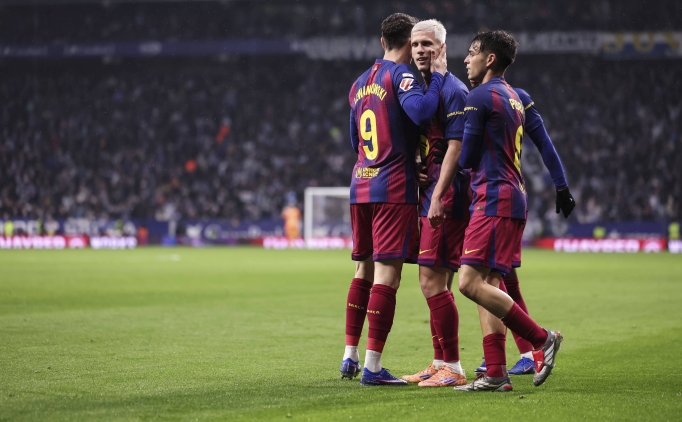 Barcelona, Katalan derbisinde 3 puan� son dakikalarda ald�!