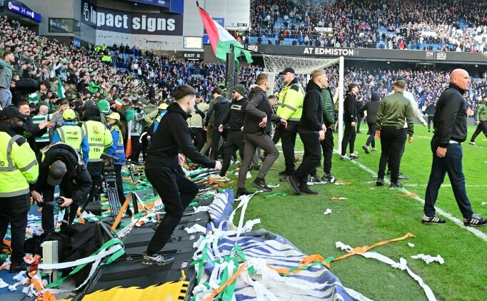 Old Firm derbisinin ard�ndan olay!