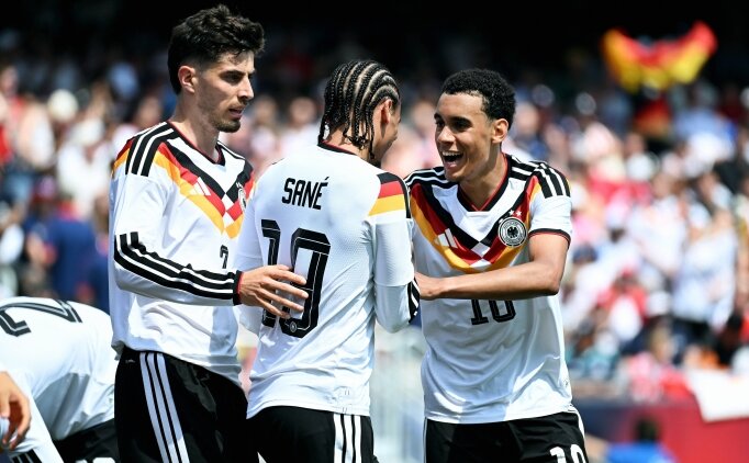 Leroy Sane sahneye ��kt�, Almanya haz�rl�k ma��nda ABD'yi ma�lup etti!