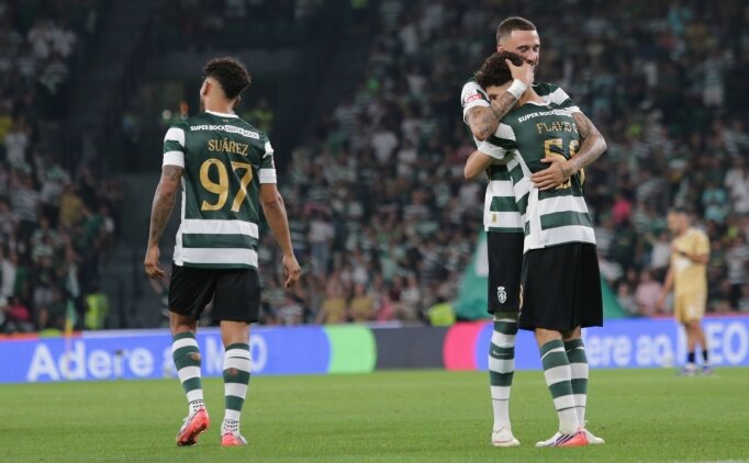 Galatasaray'�n rakibi Sporting CP'den 4'te 4