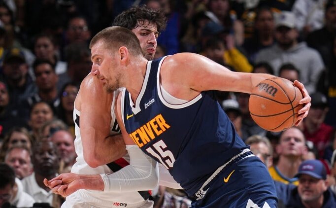 NBA'de Nuggets, Nikola Jokic'in 'triple-double' yapt��� ma�ta Blazers'� yendi